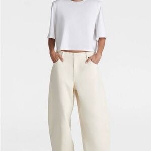 KBB by KAHLANA Mid-Rise Barrel Leg Jeans-Size 0